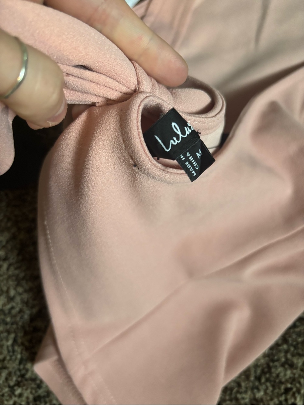 LULUS Dusty Pink Low Back BOW Tank - Picture 3 of 4